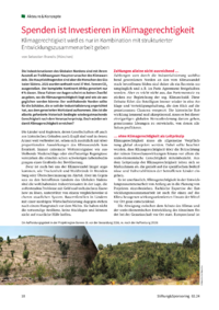 Dokument Spenden ist Investieren in Klimagerechtigkeit