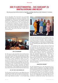 Dokument Der IT-Juristinnentag – Das Barcamp zu Digitalisierung und Recht
