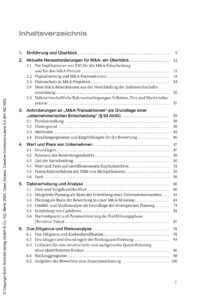 Dokument Inhaltsverzeichnis