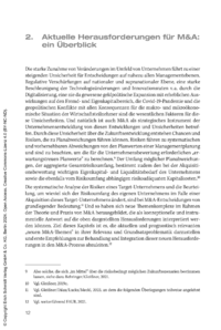Dokument Aktuelle Herausforderungen für M&A: ein Überblick 