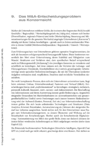Dokument Das M&A-Entscheidungsproblem aus Konzernsicht