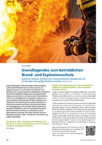 Dokument Grundlegendes zum betrieblichen Brand- und Explosionsschutz