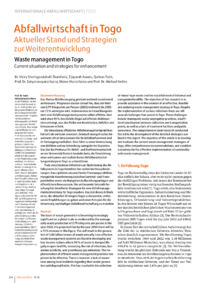 Dokument Abfallwirtschaft in Togo