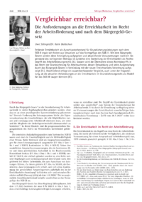 Dokument Vergleichbar erreichbar?