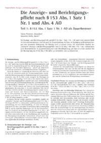 Dokument Die Anzeige- und Berichtigungspflicht nach § 153 Abs. 1 Satz 1 Nr. 1 und Abs. 4 AO (Teil 1)