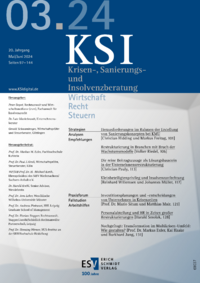 Dokument Krisen-, Sanierungs- und Insolvenzberatung Ausgabe 03 2024