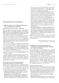 Dokument Rechtsprechung der Arbeitsgerichte