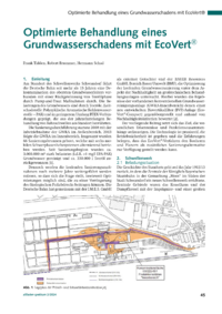 Dokument Optimierte Behandlung eines Grundwasserschadens mit EcoVert ® 