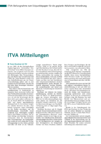 Dokument ITVA Mitteilungen