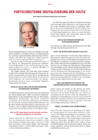Dokument Fortschreitende Digitalisierung der Justiz