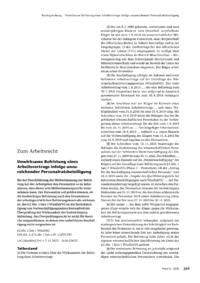 Dokument Unwirksame Befristung eines Arbeitsvertrags infolge unzureichender Personalratsbeteiligung