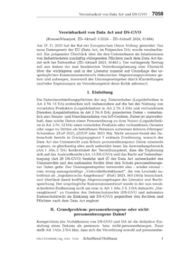 Dokument Orientierungshilfe zum Data Governance Act