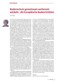 Dokument Bodenschutz gemeinsam weiterentwickeln - die Europäische Bodenrichtline 
