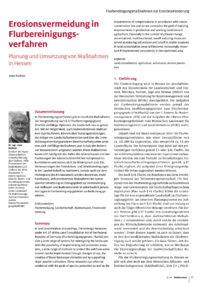 Dokument Erosionsvermeidung in Flurbereinigungsverfahren