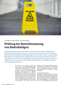 Dokument Prüfung der Rutschhemmung von Bodenbelägen