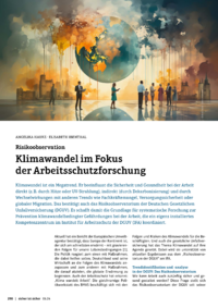 Dokument Klimawandel im Fokus der Arbeitsschutzforschung