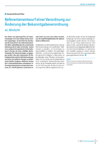 Dokument Referentenentwurf einer Verordnung zur Änderung der Bekanntgabeverordnung