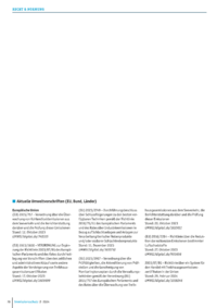 Dokument Aktuelle Umweltvorschriften (EU, Bund, Länder)