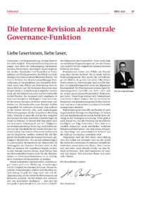 Dokument Die Interne Revision als zentrale Governance-Funktion