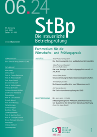 Dokument Die steuerliche Betriebsprüfung Ausgabe 06 2024