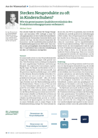 Dokument Stecken Neuprodukte zu oft in Kinderschuhen?