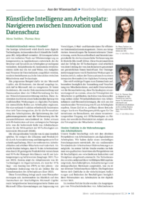 Dokument Künstliche Intelligenz am Arbeitsplatz: Navigieren zwischen Innovation und Datenschutz