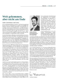 Dokument Weit gekommen, aber nicht am Ende