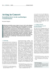 Dokument Acting in Concert