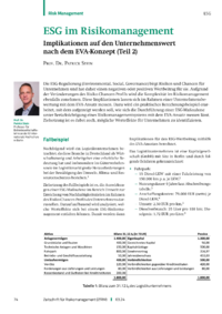 Dokument ESG im Risikomanagement (Teil 2)