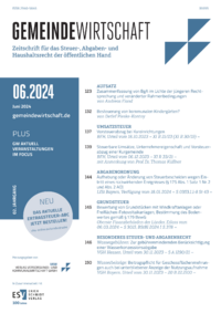 Dokument Zeitschrift Gemeindewirtschaft (GW) Ausgabe 06 2024
