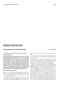 Dokument Vorsteuerabzug bei Kureinrichtungen