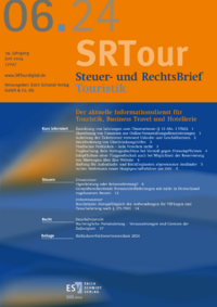 Dokument Steuer- und RechtsBrief Touristik Ausgabe 06 2024