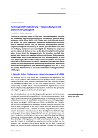 Dokument Nachträgliche Preisänderung – Voraussetzungen und Grenzen der Zulässigkeit