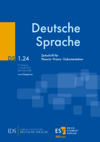 Dokument Deutsche Sprache Ausgabe 01 2024
