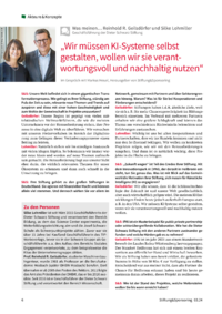 Dokument „Wir müssen KI-Systeme selbst gestalten, wollen wir sie verantwortungsvoll und nachhaltig nutzen“