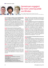 Dokument Gemeinsam engagiert für mehr Lebensqualität von Blinden