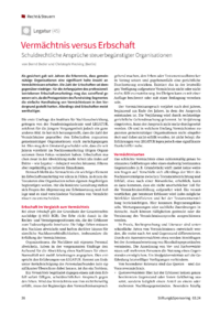 Dokument Vermächtnis versus Erbschaft