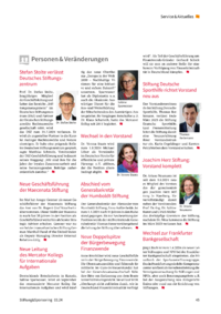 Dokument Personen & Veränderungen