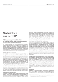 Dokument Nachrichten aus der EU