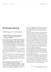 Dokument Rechtsprechung des Bundessozialgerichts
