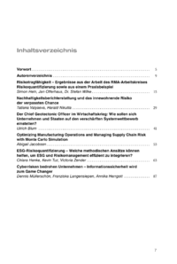 Dokument Inhaltsverzeichnis