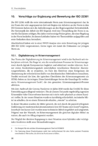 Dokument Vorschläge zur Ergänzung und Bewertung der ISO 22361 