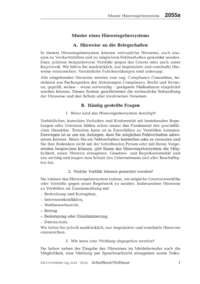 Dokument Muster eines Hinweisgebersystems