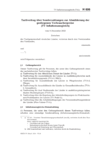 Dokument Tarifvertrag über Sonderzahlungen zur Abmilderung der gestiegenen Verbraucherpreise (TV Inflationsausgleich)