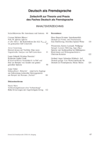 Dokument Inhaltsverzeichnis