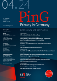 Dokument PinG Privacy in Germany Ausgabe 04 2024