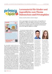 Dokument Lernmaterial für Kinder und Jugendliche zum Thema Datenschutz und Privatsphäre