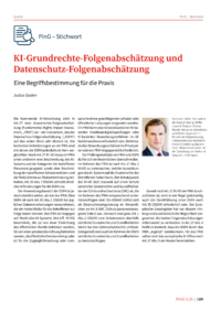 Dokument KI-Grundrechte-Folgenabschätzung und Datenschutz-Folgenabschätzung