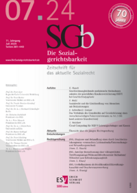 Dokument Die Sozialgerichtsbarkeit Ausgabe 07 2024