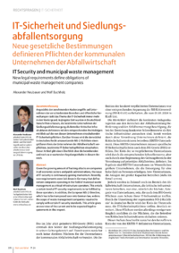 Dokument IT-Sicherheit und Siedlungsabfallentsorgung